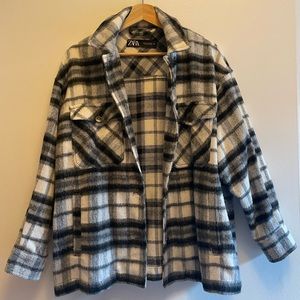 Zara Plaid Shacket